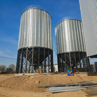 Silos à grains coniques Hopper Cone 100-10000T |   Structure boulonnée galvanisée à chaud, surveillance de la température, longue durée de vie (20-50 ans)