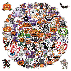 Holographic dầu bằng chứng không thấm nước Halloween tùy chỉnh die-cut dính vinyl dán cho uống Kính - Product Image 3