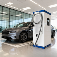 Nueva Estación de Carga Comercial para Vehículos Eléctricos 240-400kW CCS2 Gun OCPP 1.6J, Solución de Estacionamiento para Flotas con Conector Dual Independiente TA-DC-FX