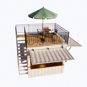 Bar à café mobile personnalisé, disponible en trois versions pour les cafés à fenêtres, avec conteneurs mobiles de <span class=keywords><strong>10</strong></span> et 20 pieds - Product Image 6