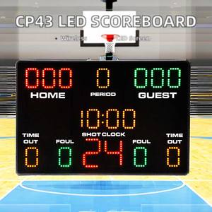 Tableau de bord électronique portable de basket-ball Led de couleur rouge <span class=keywords><strong>Mini</strong></span> tableau de bord numérique Led avec horloge pour jeu de sport et salle de sport - Product Image 2