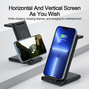 Custom OEM ODM <span class=keywords><strong>3</strong></span>-in-1 Wireless pieghevole caricabatterie 10W PD Wireless ricarica per <span class=keywords><strong>iPhone</strong></span> per Apple Watch per AirPods - Product Image 4