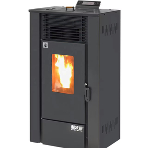 Best Price Sale Modern Wood Pellet <b>Stove</b> Burner 9.7KW Eco-Friendly Energy-Saving Lightweight Automatic Heating Bathroom - Product Image 1