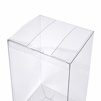 Boîte cadeau en plastique PET transparent avec couvercle à fermeture à pression