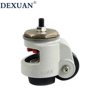 Petites roulettes pivotantes en nylon rétractable à hauteur réglable