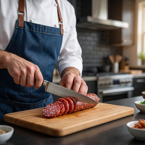 Cuchillo de Chef Profesional con Hoja Dentada y Mango de Plástico, Apto para Lavavajillas, Hecho en Japón, 8.27 Pulgadas (21 cm) - Product Image 2