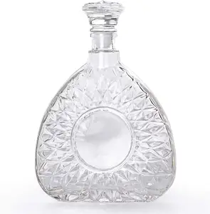 Carafe à liqueur personnalisée de 750ml, bouteille de whisky et de brandy