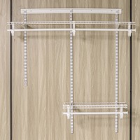 CLOSETART QUT2-4 multifonctionnel pliable moderne armoire armoires métal fil étagère placard stockage garde-robe organisateur 2-4'