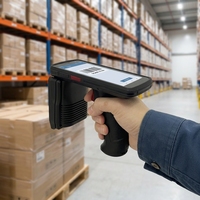 Lector RFID UHF Profesional de Largo Alcance, Terminal PDA Android Resistente IP66 con NFC y Escáner QR 2D