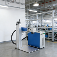 Machine de marquage laser à fibre de bureau pour métal, logo, code QR, code-barres, numéro de série, gravure industrielle