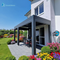 Pergola en aluminium de haute qualité sur mesure, imperméable, pour jardin extérieur, patio, avec installation simple