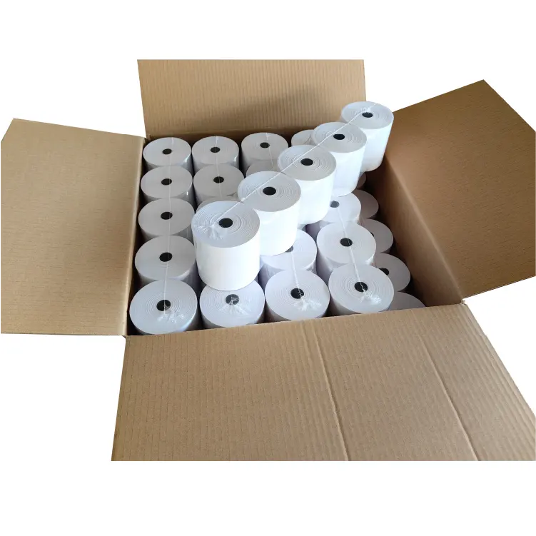 Diskon besar-besaran pabrik kertas kasir termal 80*70mm kualitas tinggi terjangkau, cetakan bening dan mudah digunakan