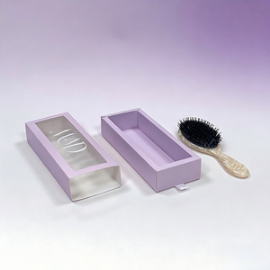 Boîte cadeau OEM personnalisée style tiroir pour brosse à cheveux, vente en gros à bas prix, avec étui, emballage en papier de luxe écologique gaufré - Product Image 3