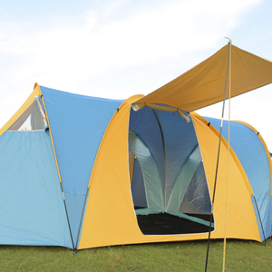 6 Person Family Camping Waterproof <strong>Tent</strong> with <strong>3</strong> <strong>Bedrooms</strong> and 1 Living Room - Product Image 2