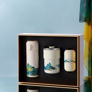 Set de Regalo de Lujo Personalizado con Logotipo para Empresas: Cuaderno, Bolígrafo y Botella de Agua, Taza de Invierno para el Hogar, Set de Regalo para Empleados - Product Image 2