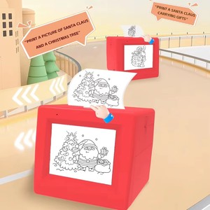 <span class=keywords><strong>Imprimante</strong></span> d'étiquettes photo sans encre portable AI mini pour enfants avec commande vocale, boîte d'autocollants, <span class=keywords><strong>imprimante</strong></span> de poche AI 1200 mAh OEM - Product Image 5