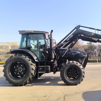 130 PS 4WD Traktor mit Frontlader, Vielseitiges Landwirtschaftsgerät, Robuste Leistung, Sanfte Steuerung, Motor mit 16V+8R Getriebe