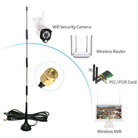 Antenne WiFi externe personnalisable 2,4 GHz 5,8 GHz avec connecteur SSMA Ohm 2,4G 5,8G