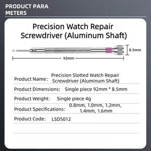 Destornillador <span class=keywords><strong>de</strong></span> <span class=keywords><strong>Precisión</strong></span> para Relojes, Mini Destornillador <span class=keywords><strong>de</strong></span> Cabeza Plana Ranurada para Desmontar Correas <span class=keywords><strong>de</strong></span> Relojes, Herramienta <span class=keywords><strong>de</strong></span> Reparación OEM, Kit <span class=keywords><strong>de</strong></span> Mantenimiento para Relojeros - Product Image 6