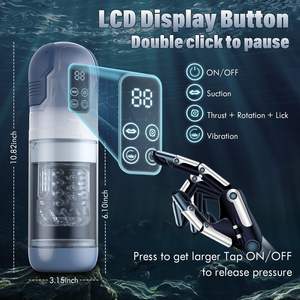 เครื่องสำเร็จความใคร่อัตโนมัติสำหรับผู้ชายเครื่องสำเร็จความใคร่ด้วยตนเองแบบสั่นปั๊มอวัยวะเพศชายหมุนได้ - Product Image 6