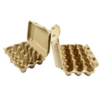 Barquettes à œufs biodégradables en pulpe de 15 alvéoles, carton à œufs antichoc, emballage recyclable pour le transport et le stockage