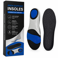 Plantillas Ortopédicas OEM para Fascitis Plantar, Soporte de Arco para Hombres y Mujeres, Inserciones de Gel PU para Alivio de Pies Planos, Correr y Caminar