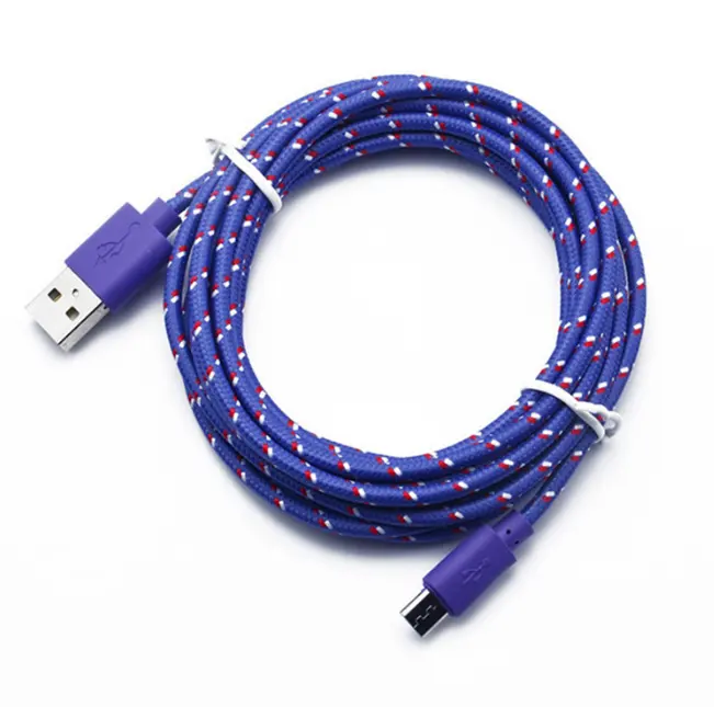 1m 2m 3m nylon fast charging Android type c usb Cable for android for iPhone Charger cable braided Data cables