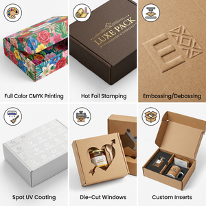 Custom Shell-Shaped Skincare Beauty Set Mailer <b>Box</b> with Recycled Paperboard 1.5mm Thick Foam Lining Custom Logo & Embossing - Product Image 3