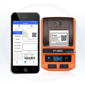 Price Label Printer PUTY Phone PT-50DC Portable Wireless Label Printer For Jewelry Fashion Necklaces For Phone