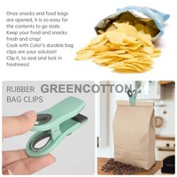 Clips de sac alimentaire avec logo personnalisé, fermeture hermétique, aimant réutilisable pour les collations, le pain, le congélateur, le stockage des aliments, outil en plastique à forte adhérence