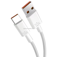 Câble USB Type C 10A 120W Cordon de données de charge super rapide Câble USB C 10A pour Huawei/Honor/Xiaomi/Samsung Câbles de chargeur rapide