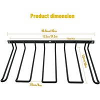 Support de perceuse Organisateur d'outils électriques Support mural 4 étagères en métal sans fil, support de rangement utilitaire pour outils sans fil Dewalt