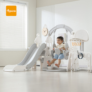 Tobogán de Plástico 3 en 1 para Niños Pequeños, Tobogán Infantil para <span class=keywords><strong>Escaleras</strong></span> en Casa - Product Image 1