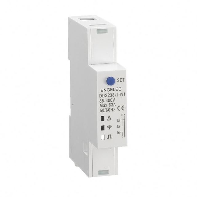 Wifi Switch Power Meter Tuya Single Phase With Solar Power Measurement Dc Power Smart Wifi Energy Meter With Lcd Screen