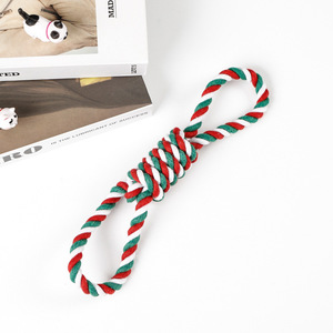 Christmas Pet Toy Set Rope Chew Teething Dog Toys Medium Size Tear Resistant Wholesale - Product Image 3