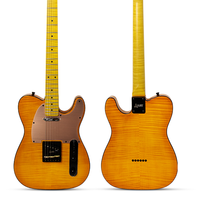 Gitar Elektrik Luxars High-end TL Real Flamed Maple Veneer Glossy Body Flamed Maple Satin Neck AlnIco V Pickup S-G27-MAX