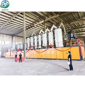 20-100TPD Continuous Waste Scrapped Tyre Rubber Powder Pyrolysis Plant to Pyrolysis Fuel Oil