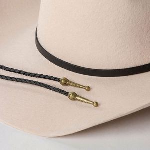 Sombrero Fedora Vaquero Clásico de Fieltro de Lana Pura Australiana Vintage con Logotipo Personalizado al por Mayor, de Ala Ancha, con Cinturón - Product Image 3