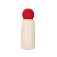 Bouteille d'eau portable en acier inoxydable de 350 ml avec bouchon à bille, nouveau design créatif, nez rouge, pour enfants