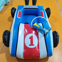 Bateau gonflable pour enfants, radeau de natation, jouet pistolet à eau, kart aquatique pulvérisateur d'eau pour jeux extérieurs, bouée de piscine en PVC