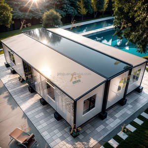 Misura piccola prefabbricata 20ft 40ft della casa Mobile d'acciaio del contenitore della vita moderna per l'ufficio Mobile del caffè della Villa dell'hotel con la piattaforma - Product Image 2