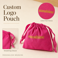 Pochette à savon pour bougie en coton et lin imprimé de logo personnalisé sac cadeau écologique à cordon