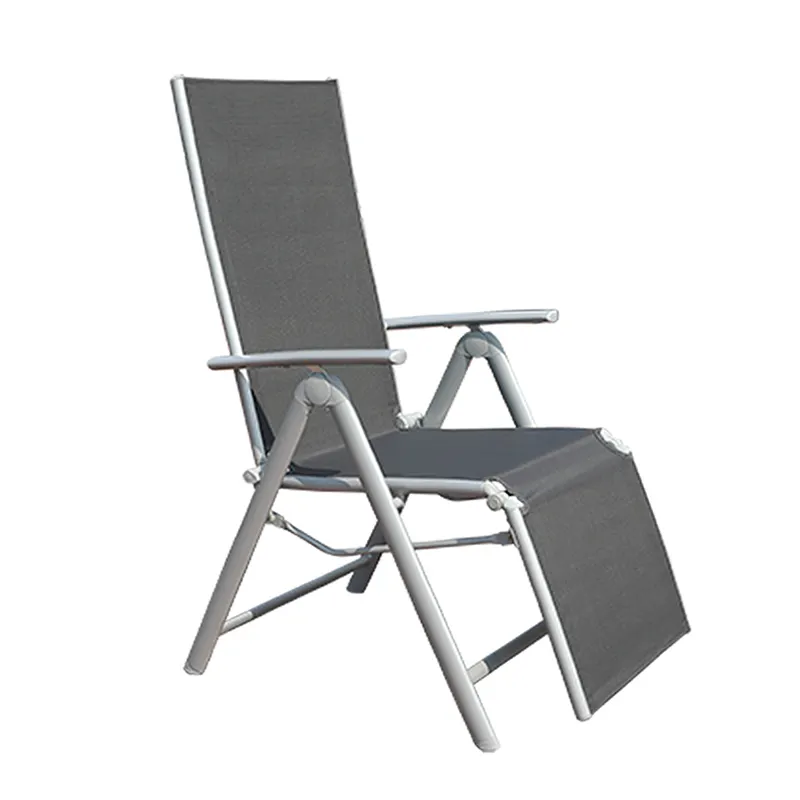 เก้าอี้เลานจ์โลหะอลูมิเนียมพับได้เก้าอี้ผ่อนคลายไร้แรงโน้มถ่วง