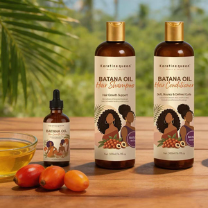 Ensemble Shampooing et Après-Shampooing à l'Huile de Batana 100% Naturelle, Traitement <span class=keywords><strong>pour</strong></span> la Croissance <span class=keywords><strong>des</strong></span> Cheveux et du Cuir Chevelu, Shampooing Sans Sulfate à l'Huile de Batana - Product Image 3