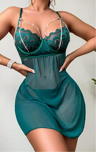 Caliente más nuevo vestido <span class=keywords><strong>de</strong></span> tirantes <span class=keywords><strong>de</strong></span> malla <span class=keywords><strong>de</strong></span> alta calidad <span class=keywords><strong>desnudez</strong></span> sensual cadena Lencería <span class=keywords><strong>de</strong></span> talla grande ropa interior Sexy para <span class=keywords><strong>mujer</strong></span> - Product Image 2