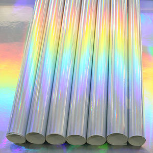 Poster-Material zum Fabrikpreis Glänzende Chrom-Holographische Regenbogen-Selbstklebende Folie für Eco-Solvent-Druck - Product Image 1