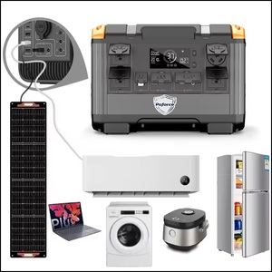 Poforce Solar Energy 2400W Portable Power Station With MPPT Controller Flashlight Car Compatibility Outdoor T20 2016Wh Capacity - Product Image 6
