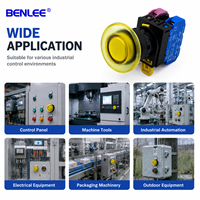 Bouton poussoir lumineux BENLEE 22 mm, étanche IP65, 500 000 cycles, bouton de commande industriel