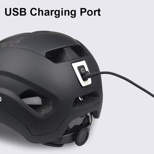 หมวกกันน็อคจักรยาน HXC HX-0141 พร้อมไฟท้าย LED ชาร์จผ่าน USB วัสดุ PC+EPS สำหรับกีฬาแบบผสมผสานและการเดินทางในเมือง เพื่อความปลอดภัย - Product Image 5