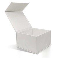 Boîte cadeau rigide portable haut de gamme avec logo personnalisé, fermeture magnétique, matériaux recyclés, emballage écologique